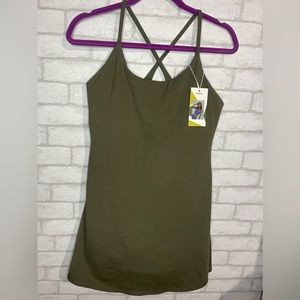 EVERYDAY Cloudful™ Backless 2-in-1 Flare Workout Dress-Wannabe LARGE